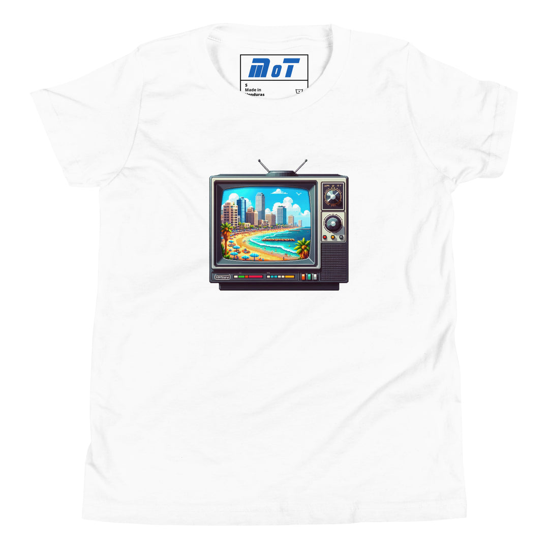 Youth Short Sleeve T-Shirt | 16Bit Tel Aviv Beach
