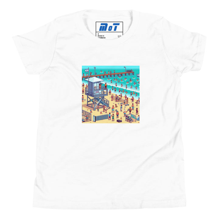 Youth Short Sleeve T-Shirt | TLV Frishman Beach 16 Bit