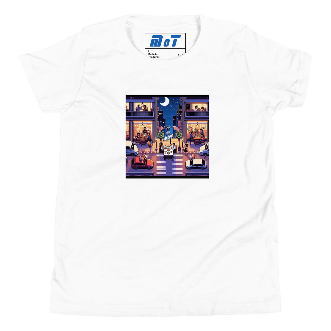 Youth Short Sleeve T-Shirt | TLV Nightlife 16 Bit